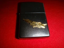 Year 2021 Zippo Lighter With USAF Air Force FIGHTER JET Metal Emblem 