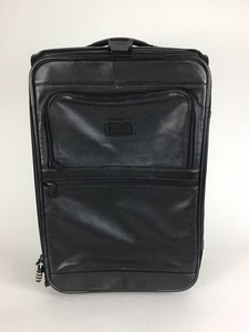 tumi leather carry on