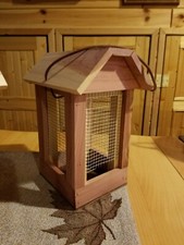 BIRD SEED / NUT FEEDERS BIRDHOUSE STYLE 