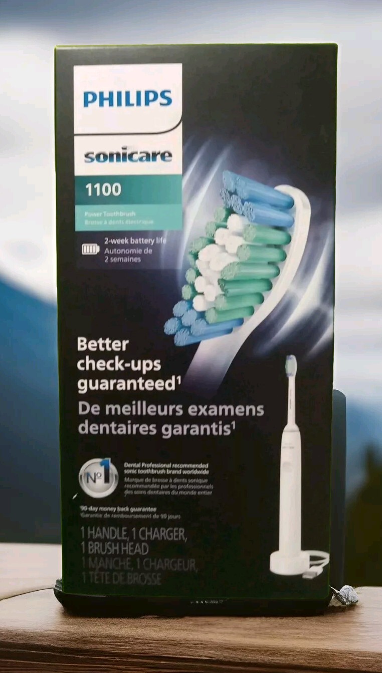️❗️Philips Sonicare 1100 Power Rechargeable Toothbrush White Grey HX3641/02