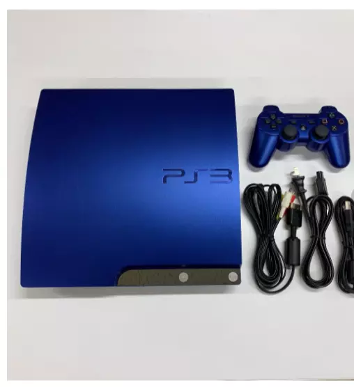 SONY PlayStation 3 PS3 CECH-2500A Blue Game Console Set NTSC-J (Japan) F/S