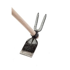 ZAPPINO CLASSICO BIDENTE DENTI ARROTONDATI ZAPPA OCCHIO TONDO CON MANICO FALCI