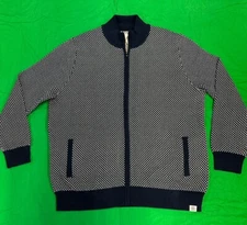 Long Wharf~Edgartown SeaWell™ Full Zip~Navy Mens XXL~Sweater~NWT