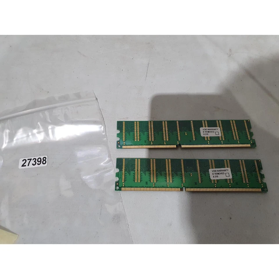 Lot of 2 Micron MT8VDDT6464AG-40BDB Memory DDR2 RAM (2 x 512MB) PC3200 2800MHz - Image 4 of 4