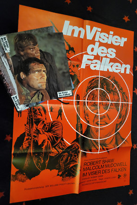 Im Visier des Falken - 3 Aushangfotos + KINOPLAKAT  Robert Shaw Malcolm McDowell