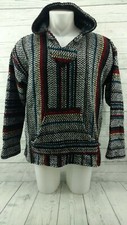 Baja Joe Mexico Unisex Hippie Baja Skater Surfer Pullover Hoodie Size Large