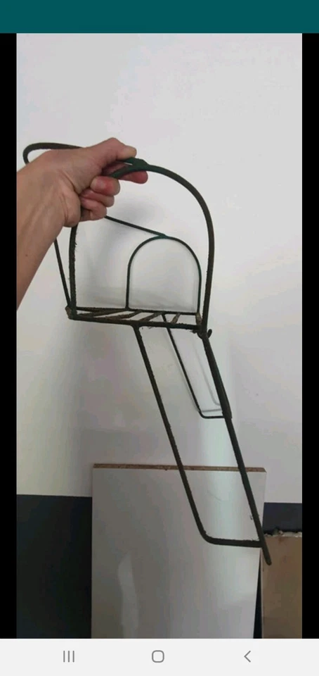 Ancien Siege Porte Enfant Vélo Vintage - Photo 4/4