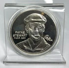 2001 Payne Stewart World Golf Hall Of Fame 1 oz .999 Fine Silver Round