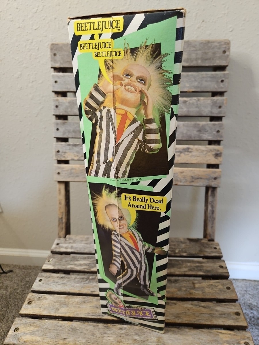 RARE* VINTAGE BEETLEJUICE Talking Doll W/SPINNING HEAD (1989) New
