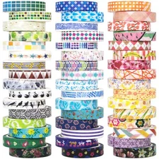 48 Rolls tape Set Decorative Adhesive Masking Tape for Scrapbooking