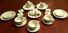 Child's Miniature Ceramic Tea Set with pink floral detail--22 pieces