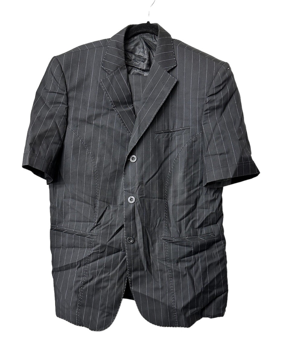 ARMANI【vintage】セットアップ シングルスーツ ブラック ストライプ Emporio Armani エンポリオ・アルマーニ ストライプ スーツ