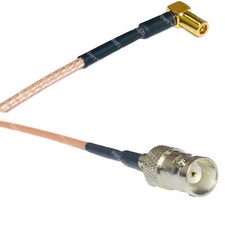 RG316 SMB MALE ANGLE to BNC FEMALE RF Cable Rapid-SHIP LOT