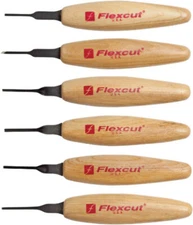 Flexcut Knife New Mixed Profile Micro Tool Set MT910