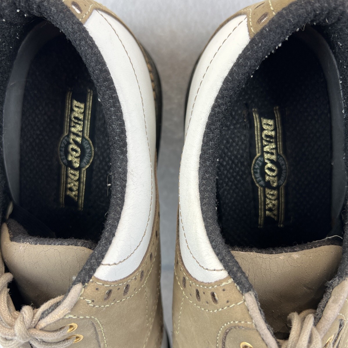 Nib Dunlop brown/ white golf shoes 10.5 Dunlop Brown Golf Shoes for Men for sale | eBay main image 2