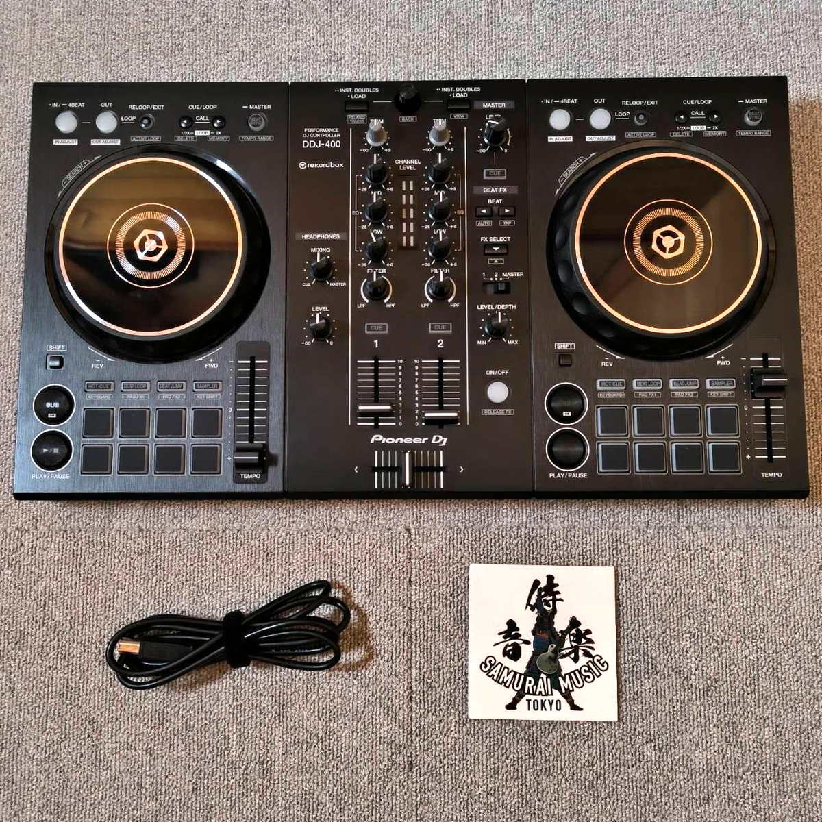 Pioneer DJ DDJ-400 DDJ4002-Channel 2ch DJ Controller W/ USB Cable  