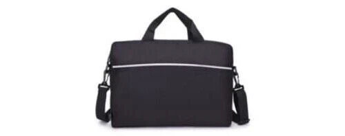 Borsa Nera per Pc notebook fino a 15.6" Impermeabile Antiurto Con Tracolla - Foto 1 di 4