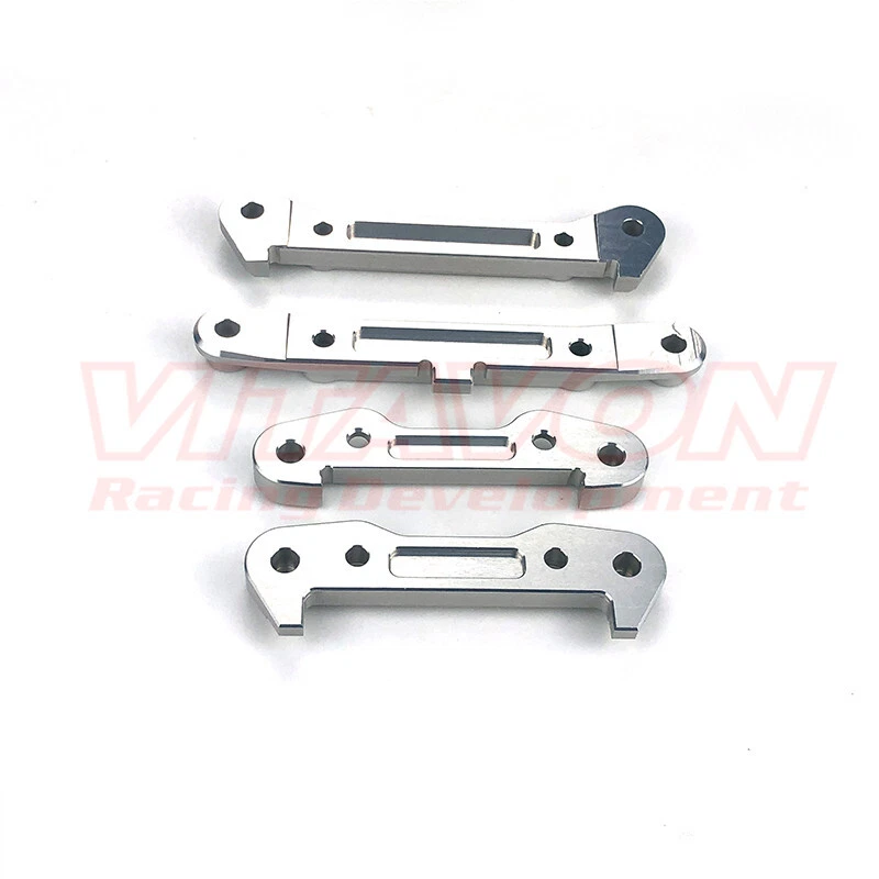 Vitavon CNC aluminum 7075 Hinge Pin Brace for Losi 5ive T 2.0, 5ive B Silver - Image 3 of 3