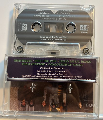 Brass Hat : Nightmare (Cassette Tape 1991 P.W.A. Productions) *Rare* *Very Good* - Picture 2 of 2