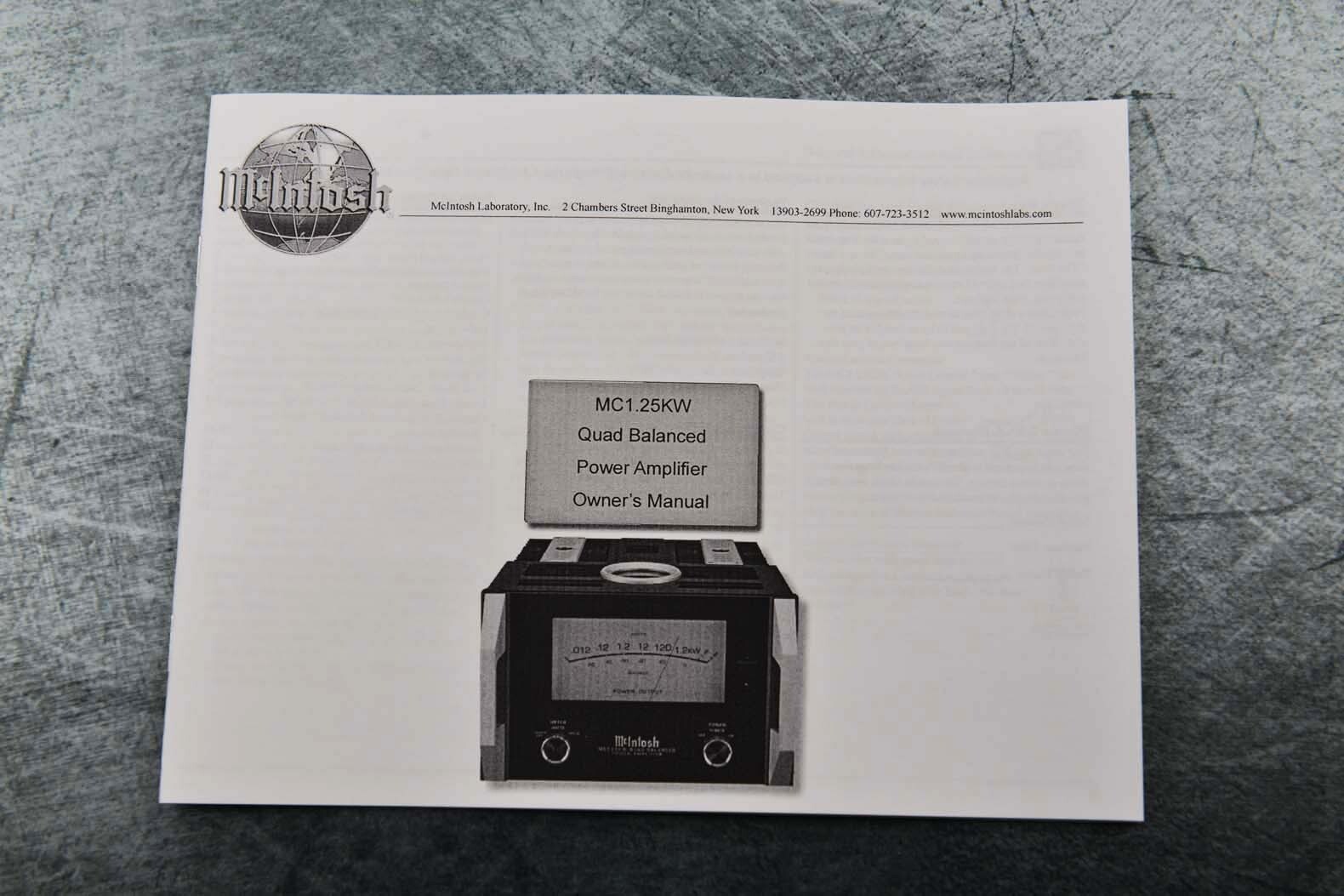 McIntosh MC1.25KW Power Amplifier vintage audio equipment - eBay listing photo 4