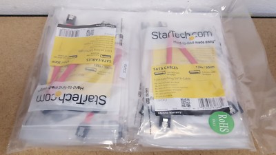 Lot of 20 STARTECH.COM LSATA12 12IN LATCHING SATA CABLE Fast USA Shipping