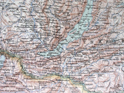 ORIGINAL VINTAGE KARTE DER MONGOLEI / CHINA RUSSLAND 1925 - Bild 3 von 12