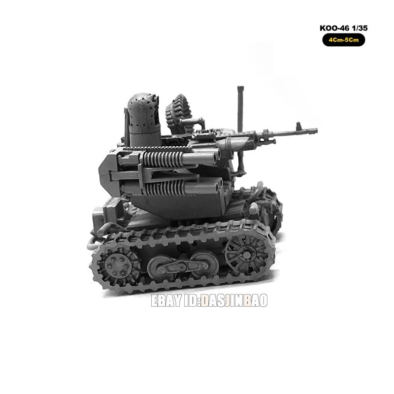 Unpainted 1/35 Unmanned Combat Robot Resin Figure Model Kit Unassembled Military - Image 2 of 4