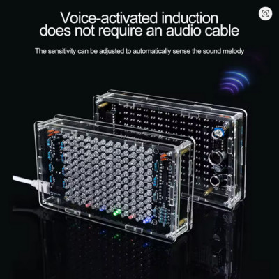 DIY USB Spectrum Display Kit Sound LED Visualizer Soldering Project Audio React