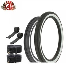 SCHWINN STYLE WHITEWALL 16 X 1-3/4 S7 TIRE & 20 X 2.125 S2 STINGRAY TIRE 6PCS.