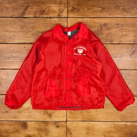Vintage Coach Jacket L 80s Gettysburg USA Made Red