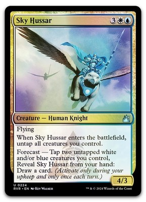 Sky Hussar #224 (Foil) (NM) Ravnica Remastered RVR Magic MTG