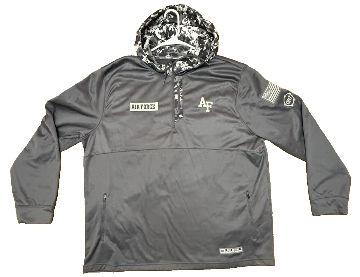 Colosseum Air Force Falcons OHT Pullover Hoodie Mens 3XL Digital Camo Half Zip