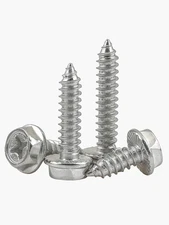 40pcs M4 M5 Cross Socket Hex Flange Self-Tapping Screw Bolts Wood L=12-30mm