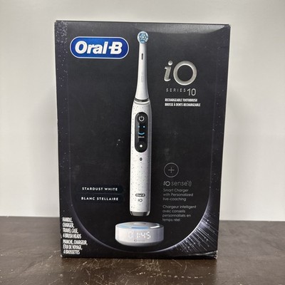 Oral-B IO Series 10 Rechargeable Electric Toothbrush Stardust White *No Cable*