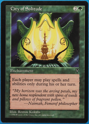 City of Solitude Visions NM (Rare Reserved List MTG Magic Card) 503931 ABUGames - Picture 1 of 2