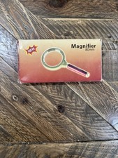 NEW 5x60mm Magnifier Magnifying Glass Lens Hand Held Wood