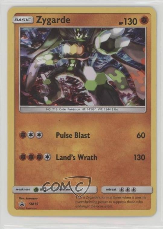 Zygarde Pokemon Sun & Moon Black Star Promo #SM15