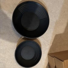 Proline 10"  14" Plastic Gold Pan Panning Black for Gold Prospecting