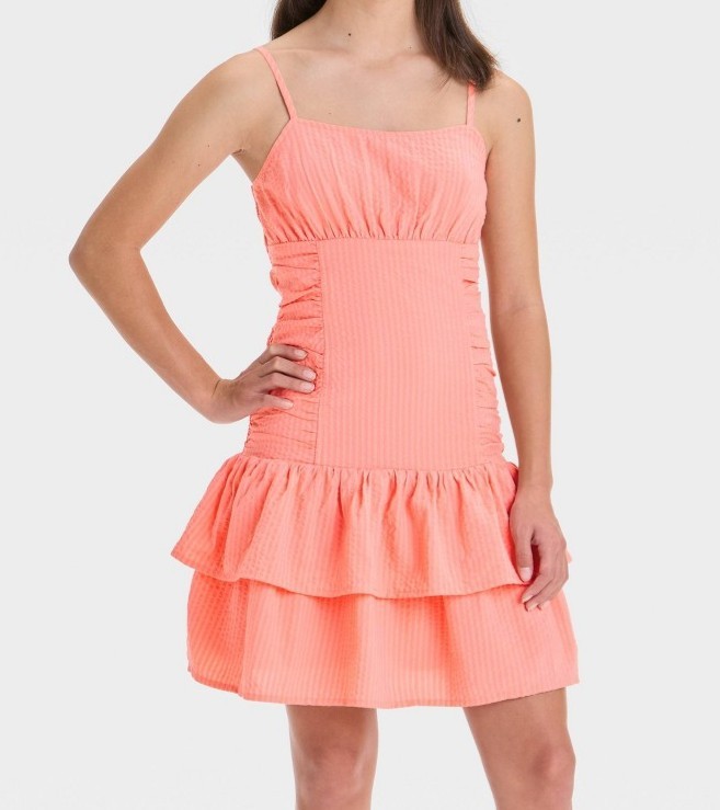 Girls Art class Drop waist sleeveless kint sundress pink size XL 14