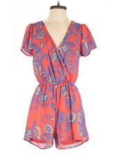 Everly Women Orange Romper S