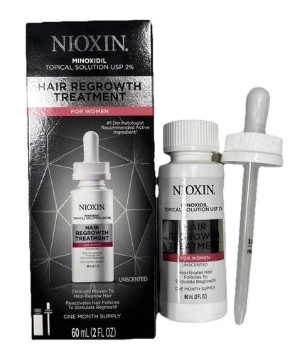 Nioxin Hair Regrowth Treatment For Women, 2oz, Minoxidil 2% ,Rare, **READ**