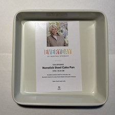 Martha Stewart Color Bake Collection 9 in. Nonstick Cake Pan Cream Color - NEW