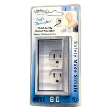 LectraLock LDMI-3 Baby Safety Electrical Outlet Cover White Made In USA