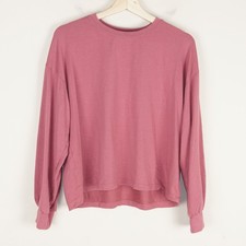 Sundry Pink Drapey Long Sleeve Sweatshirt Cotton Modal Blend Womens Sz M / 2
