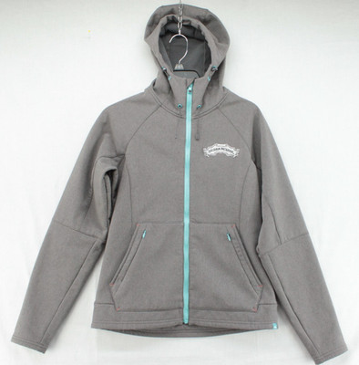 Simms Fishing Hooded Rogue Jacket Fleece Softshell Full Zip Women's Small Gray