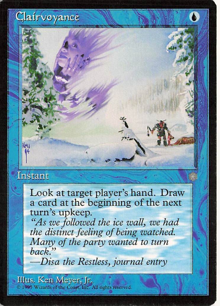 Clairvoyance Common Ice Age Magic: The Gathering Near Mint/LP