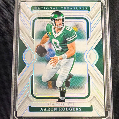 Panini 2024 National Treasures Football Aaron Rodgers Jets #76 /25