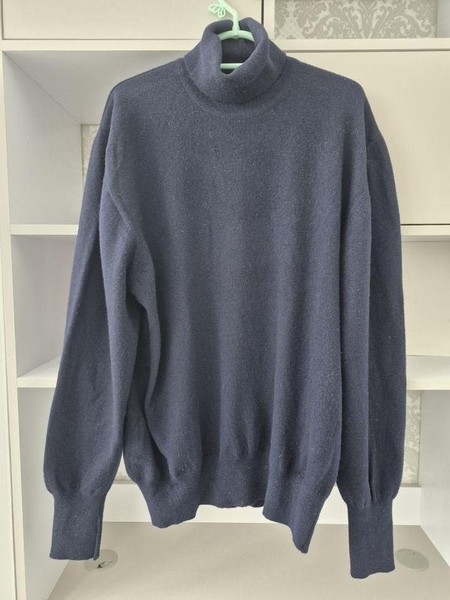 Women John Laing Sweater Navy Wool XL