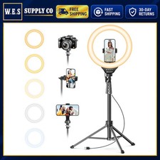 12-inch LED Ring Light with Tripod Stand and Phone Holder