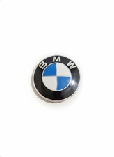 Oem Bmw 3 Inch Hood Trunk Roundel Emblem Badge Blue White Silver Used